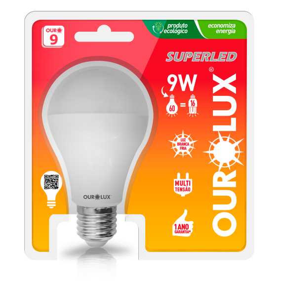 Superled Ouro 9W Bivolt 6500K Ourolux