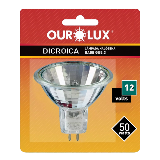 Lâmpada Dicroica MR16 GU5,3 50W 12V 38º