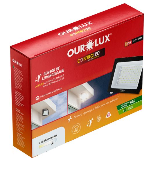 Refletor CONTROLED SENSOR DE LUMINOSIDADE  100W  6500K