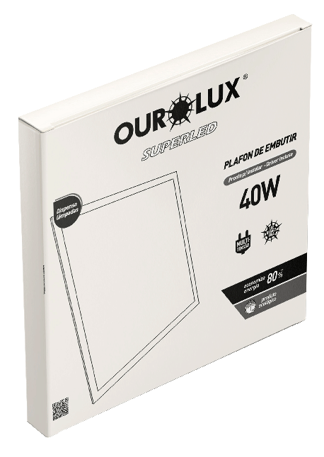 PAINEL LED Modular 40W 2700K Sobrepor Quadrado  