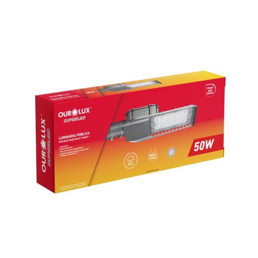 Luminária Pública LED 50W BIVOLT  4000K
