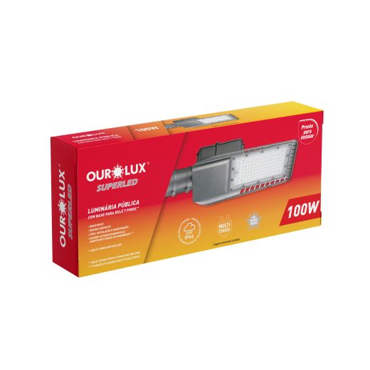 Luminária Pública LED 100W BIVOLT  5000K