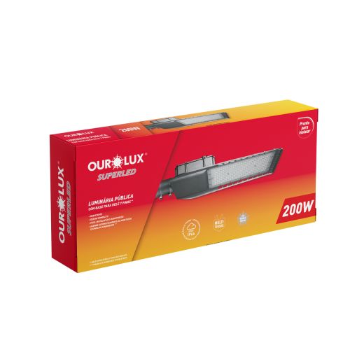 Luminária Pública LED 200W BIVOLT  5000K