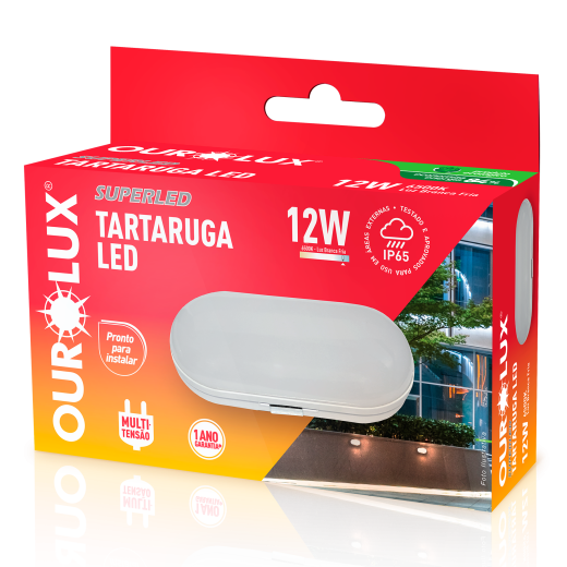 Luminária Tartaruga LED 12W BIV 6500K