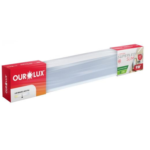 Luminária Superled SLIM 30CM 9W BIV 6500K