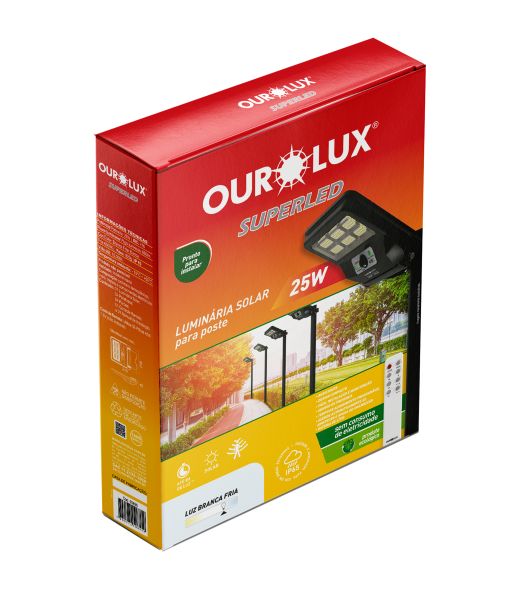 Luminária Solar para poste 25W IP65 6500K