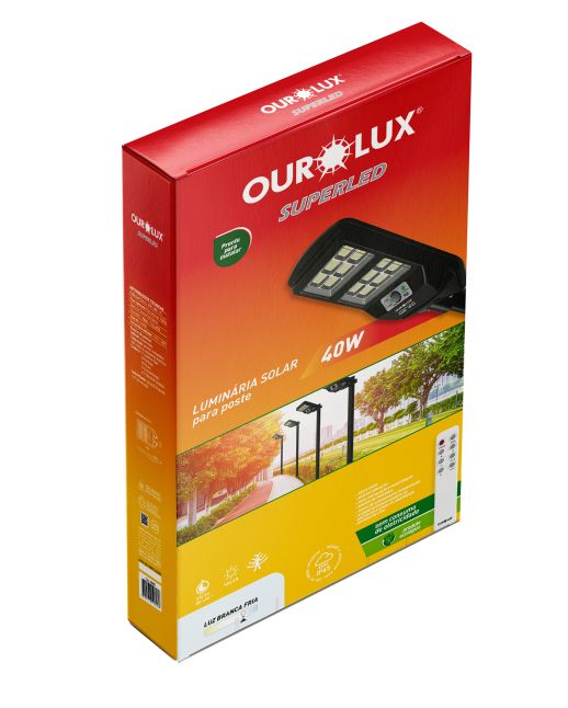 Luminária Solar para poste 40W IP65 6500K