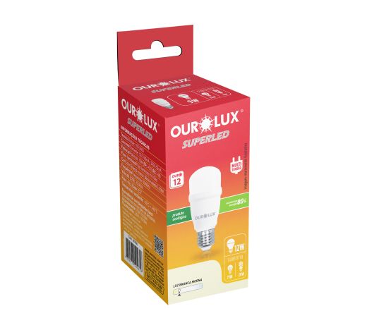 SUPERLED MINI T - 12W - BIVOLT - 3000K - E27 - 1018LM